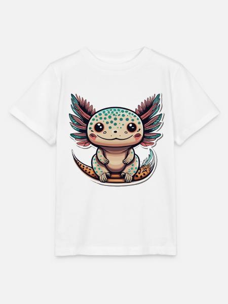 Axolotl - Stanley/Stella Kinder T-Shirt MINI CREATOR - Weiß