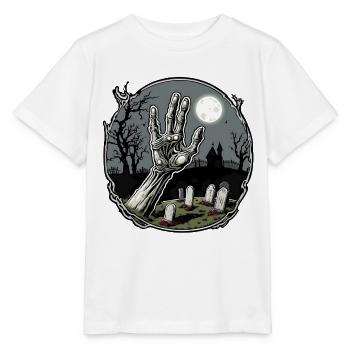 Zombie Hand / Halloween / Finger / Erde / Untot - Stanley/Stella Kinder T-Shirt MINI CREATOR  - Weiß - Vorne - Maike (125cm)