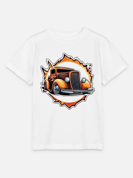 Hot Rod / Auto / Fahrzeug / Automobil / Motor - Stanley/Stella Kinder T-Shirt MINI CREATOR - Weiß
