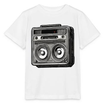 Radio / Analog / Music / Frequency / Speakers - Stanley/Stella MINI CREATOR Kids’ T-Shirt - white - Front - Maike (125cm)