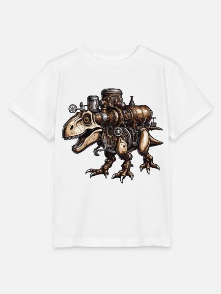 Dinosaurier / Tier / Urzeit / Reptil / Jungs - Stanley/Stella Kinder T-Shirt MINI CREATOR  - Weiß
