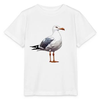 Seagull / Animal / Harbour / Bird / Sea / Water - Stanley/Stella MINI CREATOR Kids’ T-Shirt - white - Front - Maike (125cm)