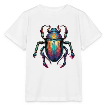 Skarabäus / Mystik / Ägyptische Symbolik / Antik - Stanley/Stella Kinder T-Shirt MINI CREATOR  - Weiß - Vorne - Maike (125cm)