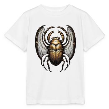 Skarabäus / Mystik / Ägyptische Symbolik / Antik - Stanley/Stella Kinder T-Shirt MINI CREATOR  - Weiß - Vorne - Maike (125cm)