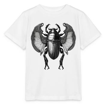 Skarabäus / Mystik / Ägyptische Symbolik / Antik - Stanley/Stella Kinder T-Shirt MINI CREATOR  - Weiß - Vorne - Maike (125cm)