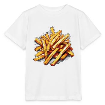 French Fries / Fast Food / Potato / Food - Stanley/Stella MINI CREATOR Kids’ T-Shirt - white - Front - Maike (125cm)