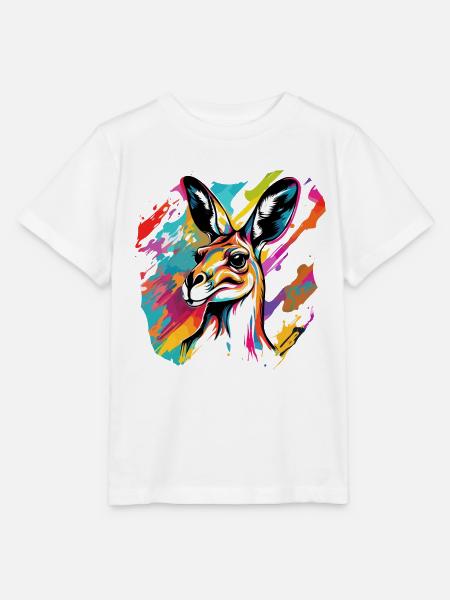 Känguru / Tier / Australien / Beuteltier / Outback - Stanley/Stella Kinder T-Shirt MINI CREATOR  - Weiß