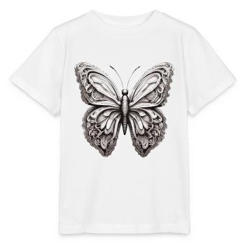 Butterfly / Animal / Insect / Flying / Summer - Stanley/Stella MINI CREATOR Kids’ T-Shirt - white - Front - Maike (125cm)