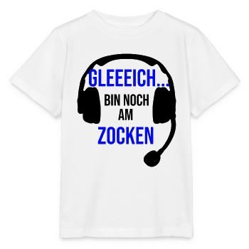 Gleich bin noch am Zocken - Stanley/Stella Kinder T-Shirt MINI CREATOR  - Weiß - Vorne - Maike (125cm)