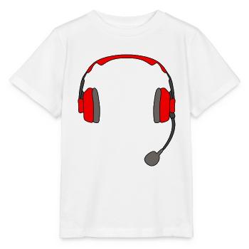 Headset Gaming Kopfhörer - Stanley/Stella Kinder T-Shirt MINI CREATOR  - Weiß - Vorne - Maike (125cm)