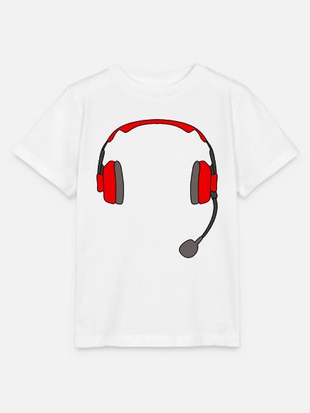 Headset Gaming Kopfhörer - Stanley/Stella Kinder T-Shirt MINI CREATOR - Weiß