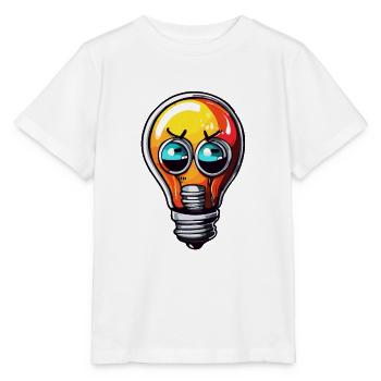 Bulb / Bulb / Brightness / Light - Stanley/Stella MINI CREATOR Kids’ T-Shirt - white - Front - Maike (125cm)