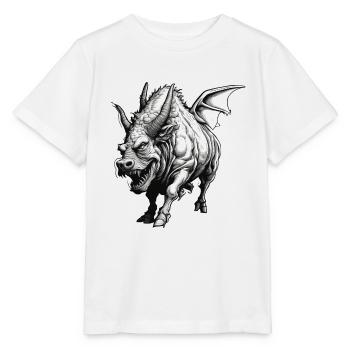Stier / Bulle / Tier / Hörner / Stierkampf - Stanley/Stella Kinder T-Shirt MINI CREATOR  - Weiß - Vorne - Maike (125cm)