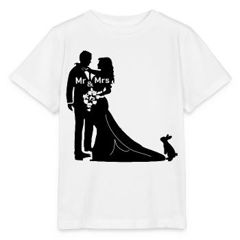 brautpaar mit hase - Stanley/Stella Kinder T-Shirt MINI CREATOR  - Weiß - Vorne - Maike (125cm)