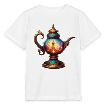 Wunderlampe / Wünsche /Orient / Wunder / Genie - Stanley/Stella Kinder T-Shirt MINI CREATOR  - Weiß - Vorne - Maike (125cm)