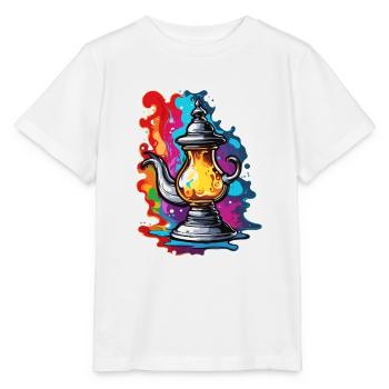 Wunderlampe / Wünsche /Orient / Wunder / Genie - Stanley/Stella Kinder T-Shirt MINI CREATOR  - Weiß - Vorne - Maike (125cm)