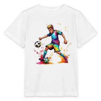 Fußballer / Fußball / Spielfeld / Mannschaft - Stanley/Stella Kinder T-Shirt MINI CREATOR  - Weiß - Vorne - Maike (125cm)