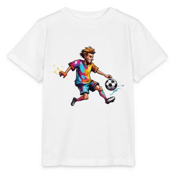 Fußballer / Fußball / Spielfeld / Mannschaft - Stanley/Stella Kinder T-Shirt MINI CREATOR  - Weiß - Vorne - Maike (125cm)
