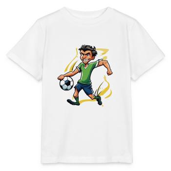 Fußballer / Fußball / Spielfeld / Mannschaft - Stanley/Stella Kinder T-Shirt MINI CREATOR  - Weiß - Vorne - Maike (125cm)