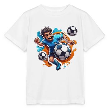 Fußballer / Fußball / Spielfeld / Mannschaft - Stanley/Stella Kinder T-Shirt MINI CREATOR  - Weiß - Vorne - Maike (125cm)