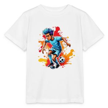 Fußballer / Fußball / Spielfeld / Mannschaft - Stanley/Stella Kinder T-Shirt MINI CREATOR  - Weiß - Vorne - Maike (125cm)