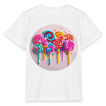 Lollipop / Lollipop / Candy / Lick / Cute - Stanley/Stella MINI CREATOR Kids’ T-Shirt - white - Front - Maike (125cm)