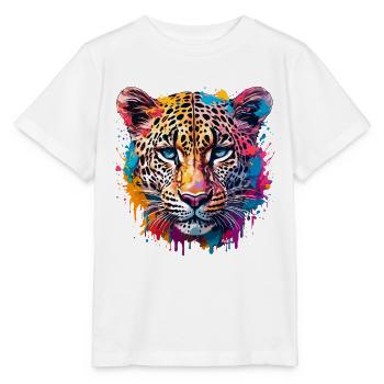 Leopard / Cheetah / Animal / Animal Print / Pattern - Stanley/Stella MINI CREATOR Kids’ T-Shirt - white - Front - Maike (125cm)
