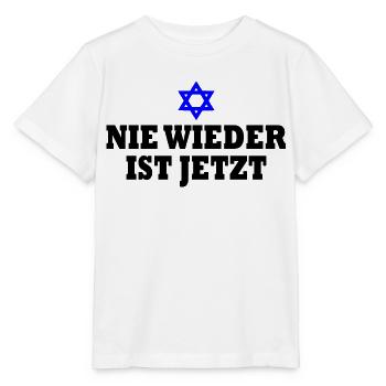 Nie wieder ist jetzt - Stanley/Stella Kinder T-Shirt MINI CREATOR  - Weiß - Vorne - Maike (125cm)