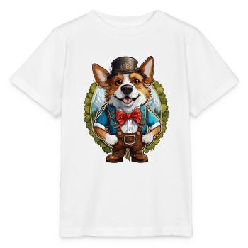 Lederhosen / Animal / Traditional costume / Tradition / Dog - Stanley/Stella MINI CREATOR Kids’ T-Shirt - white - Front - Maike (125cm)