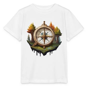 Compass / Cardinal Direction / Travel / Survival - Stanley/Stella MINI CREATOR Kids’ T-Shirt - white - Front - Maike (125cm)