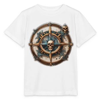 Compass / Cardinal Direction / Travel / Survival - Stanley/Stella MINI CREATOR Kids’ T-Shirt - white - Front - Maike (125cm)