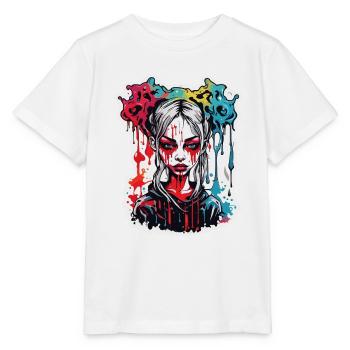 teuflische Frau / blut / Gothic / Heavy Metal - Stanley/Stella Kinder T-Shirt MINI CREATOR  - Weiß - Vorne - Maike (125cm)