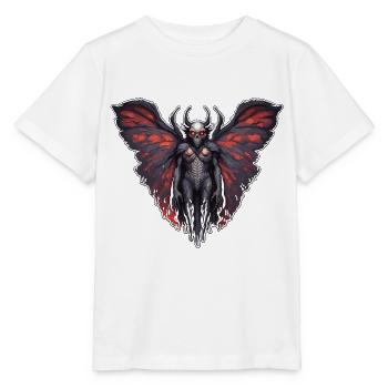 Mothman / Moth / Insect / Mythical Creature / Flutter - Stanley/Stella MINI CREATOR Kids’ T-Shirt - white - Front - Maike (125cm)