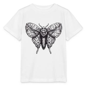 Motte / Tier / Insekt / Larve / Schädling - Stanley/Stella Kinder T-Shirt MINI CREATOR  - Weiß - Vorne - Maike (125cm)