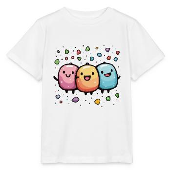 Joie de carnaval avec des confettis - T-shirt bio MINI CREATOR Stanley/Stella Enfant - blanc - Devant - Maike (125cm)