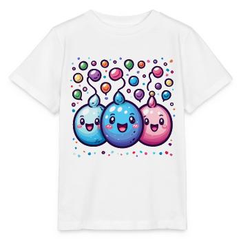 Joie de carnaval avec des confettis - T-shirt bio MINI CREATOR Stanley/Stella Enfant - blanc - Devant - Maike (125cm)