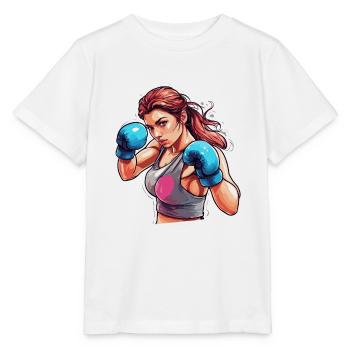 Boxer / Sport / Kampf / Arena / Boxring / Fäuste - Stanley/Stella Kinder T-Shirt MINI CREATOR  - Weiß - Vorne - Maike (125cm)