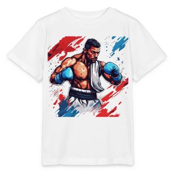 Boxer / Sport / Kampf / Arena / Boxring / Fäuste - Stanley/Stella Kinder T-Shirt MINI CREATOR  - Weiß - Vorne - Maike (125cm)