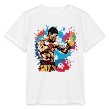 Boxer / Sport / Kampf / Arena / Boxring / Fäuste - Stanley/Stella Kinder T-Shirt MINI CREATOR  - Weiß - Vorne - Maike (125cm)