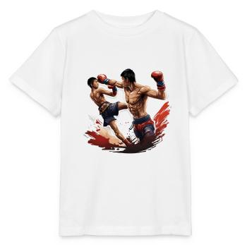 Boxer / Sport / Kampf / Arena / Boxring / Fäuste - Stanley/Stella Kinder T-Shirt MINI CREATOR  - Weiß - Vorne - Maike (125cm)