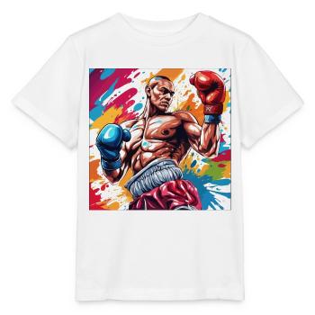 Boxer / Sport / Kampf / Arena / Boxring / Fäuste - Stanley/Stella Kinder T-Shirt MINI CREATOR  - Weiß - Vorne - Maike (125cm)