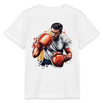 Boxer / Sport / Kampf / Arena / Boxring / Fäuste - Stanley/Stella Kinder T-Shirt MINI CREATOR  - Weiß - Vorne - Maike (125cm)