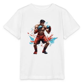 Boxer / Sport / Kampf / Arena / Boxring / Fäuste - Stanley/Stella Kinder T-Shirt MINI CREATOR  - Weiß - Vorne - Maike (125cm)