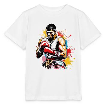 Boxer / Sport / Kampf / Arena / Boxring / Fäuste - Stanley/Stella Kinder T-Shirt MINI CREATOR  - Weiß - Vorne - Maike (125cm)