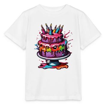 Birthday Cake / Cake / Happy Birthday / Cake - Stanley/Stella MINI CREATOR Kids’ T-Shirt - white - Front - Maike (125cm)