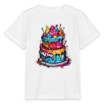 Birthday Cake / Cake / Happy Birthday / Cake - Stanley/Stella MINI CREATOR Kids’ T-Shirt - white - Front - Maike (125cm)