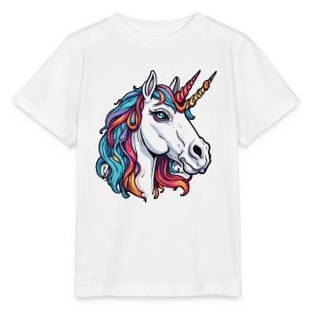 Unicorn / mythical creatures / fairy tales / magic / glitter - Stanley/Stella MINI CREATOR Kids’ T-Shirt - white - Front - Maike (125cm)