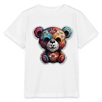 Ours en peluche / Peluche / Animal en peluche / Idée cadeau - T-shirt bio MINI CREATOR Stanley/Stella Enfant - blanc - Devant - Maike (125cm)