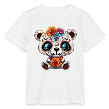 Ours en peluche / Peluche / Animal en peluche / Idée cadeau - T-shirt bio MINI CREATOR Stanley/Stella Enfant - blanc - Devant - Maike (125cm)