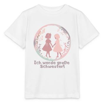 Ich werde große Schwester! - Stanley/Stella Kinder T-Shirt MINI CREATOR  - Weiß - Vorne - Maike (125cm)